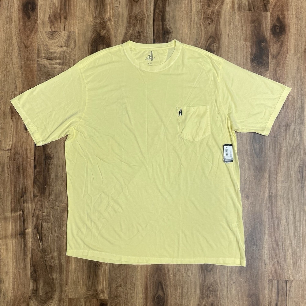 JOHNNIE O Mens XXL T SHIRT DALE 2.0 CANARY YELLOW SHORT SLEEVE GOLF TEE